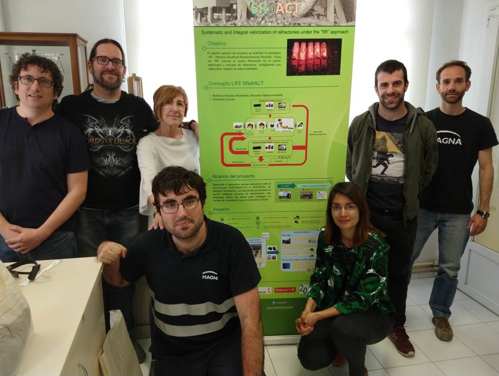 Magnesitas Navarras, involved in the LIFE 5RefrACT project, a new circular economy model